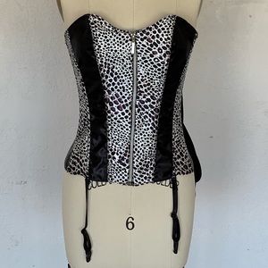 Cheetah print corset